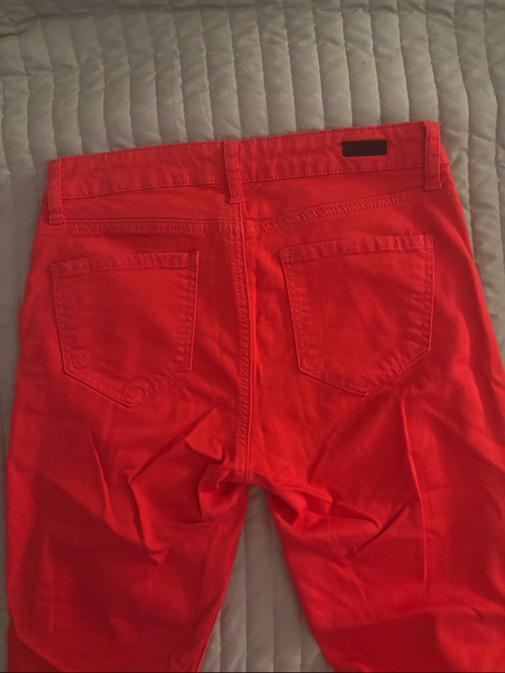 Kut from the Kloth Vibrant Red Cropped Jeans - Picture 3 of 6